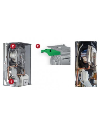 Caldera Condensación Rinnova Cond BASIC de Biasi incluye kit de evacuación.