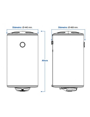 Termos eléctricos Fyce vertical de 30 a 100 litros