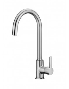 Grifo monomando de cocina acabado titanio. Modelo Mencia de Roca.