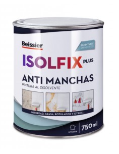 Pintura esmalte tixotrópica de Beissier, Isolfix Plus anti manchas blanco