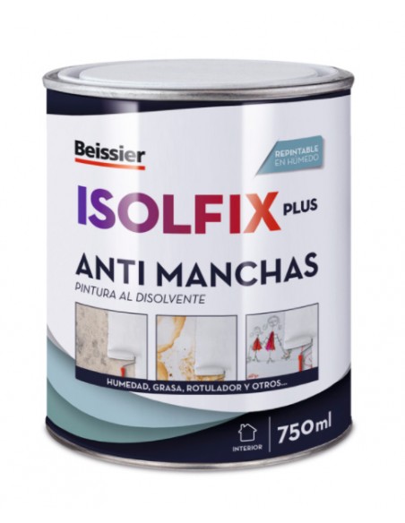 Pintura esmalte tixotrópica de Beissier, Isolfix Plus anti manchas blanco