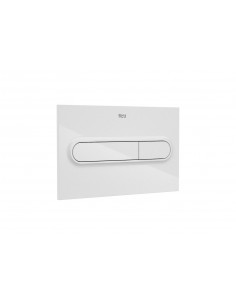 Placa de accionamiento con descarga doble Blanca de Roca.