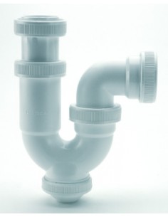 Sifón de lavabo para valvula click clak o automática de 32 mm