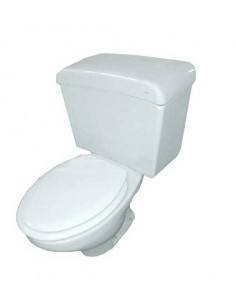 Asiento de inodoro blanco bisagras cromadas Lorentina deRoca 2