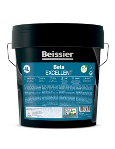 Pintura acrílica blanca mate para interior y exterior lavable Beta 92 de Beissier