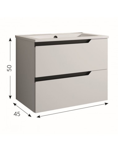 Mueble de baño Nilo de 2 cajones