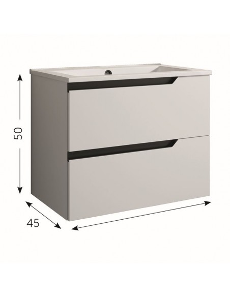 Mueble de baño Nilo de 2 cajones