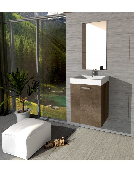 Mueble de baño Mini de 2 cajones de 45 cm