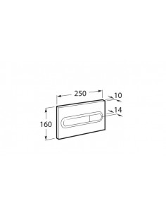 Placa de accionamiento con descarga doble Blanca de Roca. 2