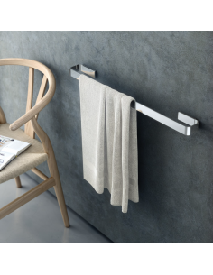 TOALLERO BLED DE ACERO INOXIDABLE. 40 CM. FIJACIÓN DUAL DE KOINÉ