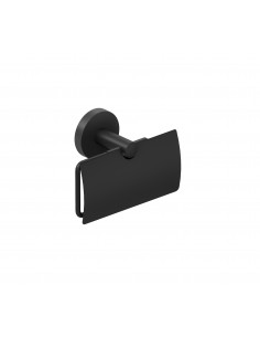 PORTARROLLOS OIA NEGRO MATE CON TAPA DE KOINÉ