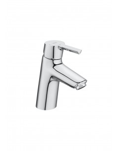Mezclador monomando para lavabo con cuerpo liso, Cold Start- Roca