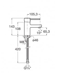 Thesis : Mezclador monomando para bidé con tragacadenilla-ROCA 2