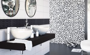 Mosaico en blanco y negro